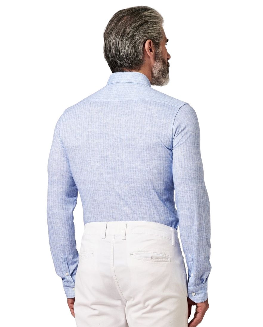 Desoto Luxury Line Jersey overhemd lichtblauw katoen