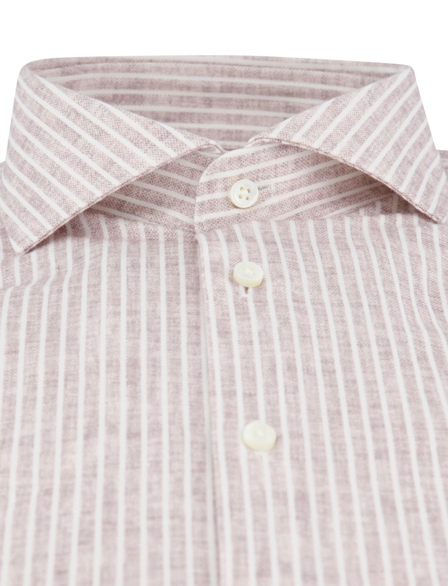 Desoto Luxury line bruin gestreept jersey