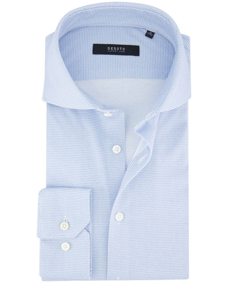 Desoto overhemd blauw geprint Luxury Line Hai