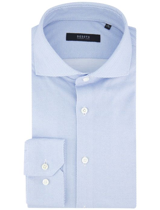 Desoto overhemd Luxury Line Hai blauw geprint