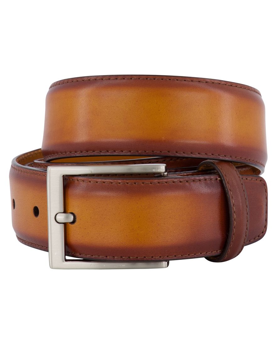 Magnanni riem bruin leer