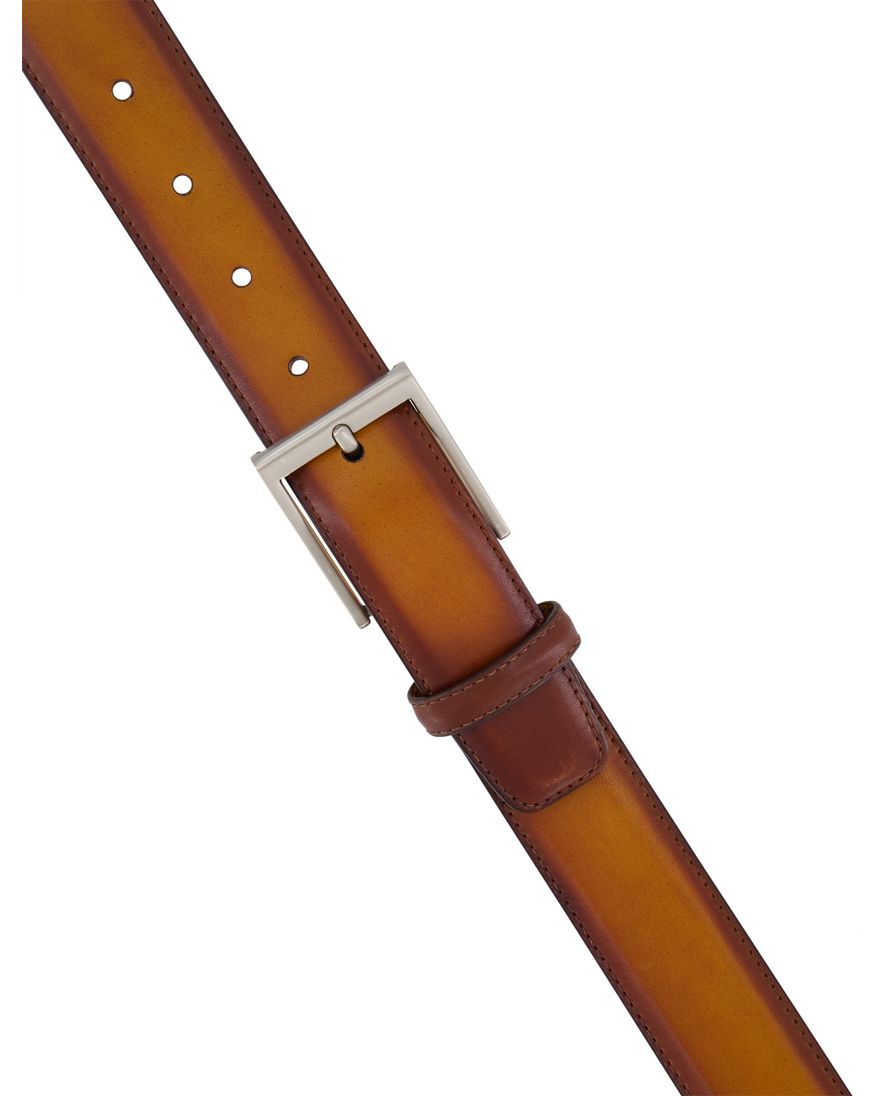 Magnanni riem bruin leer