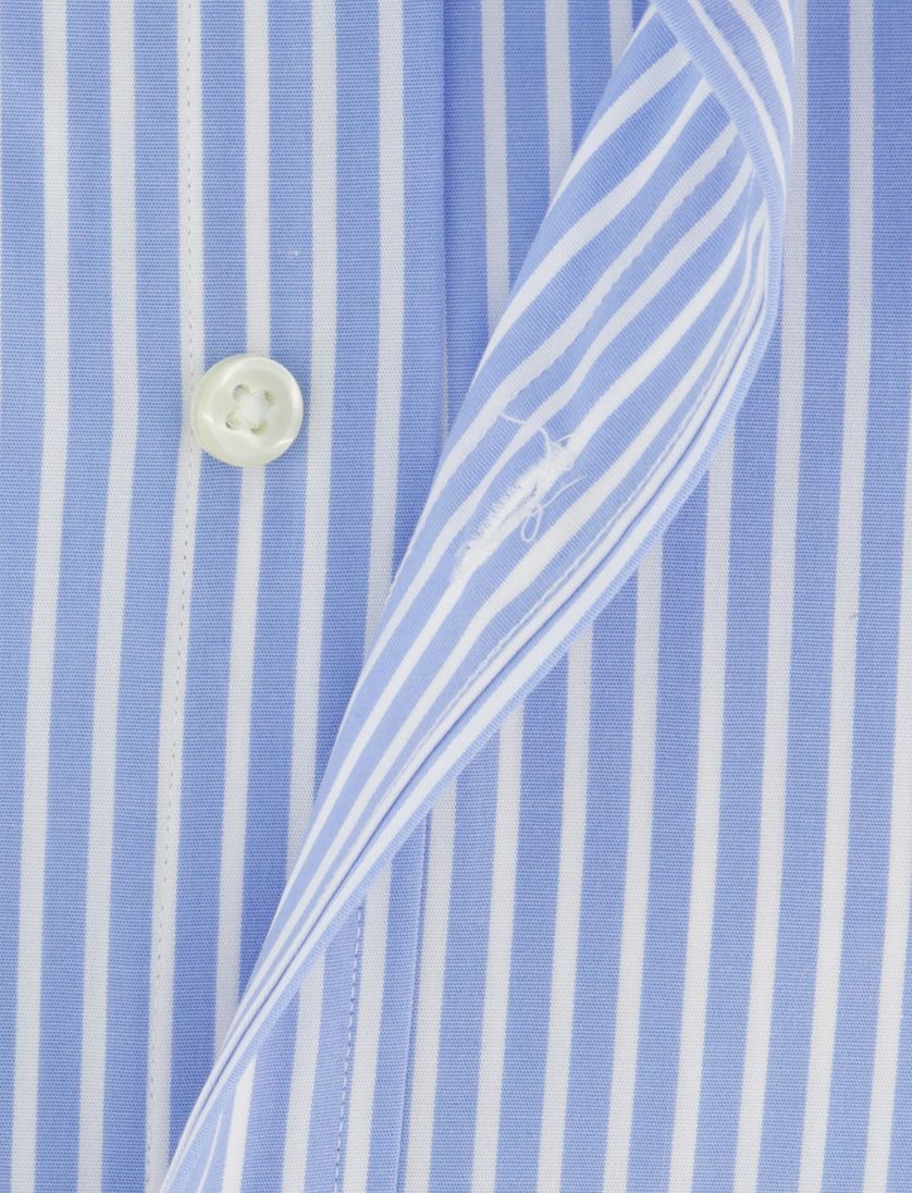 Blauw wit gestreept Polo Ralph Lauren overhemd button-down boord