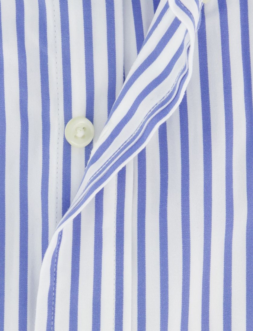 Wit blauw gestreept Custom Fit Polo Ralph Lauren overhemd katoen