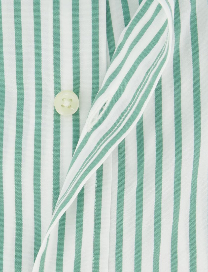 Wit groen gestreept Polo Ralph Lauren overhemd Custom Fit katoen