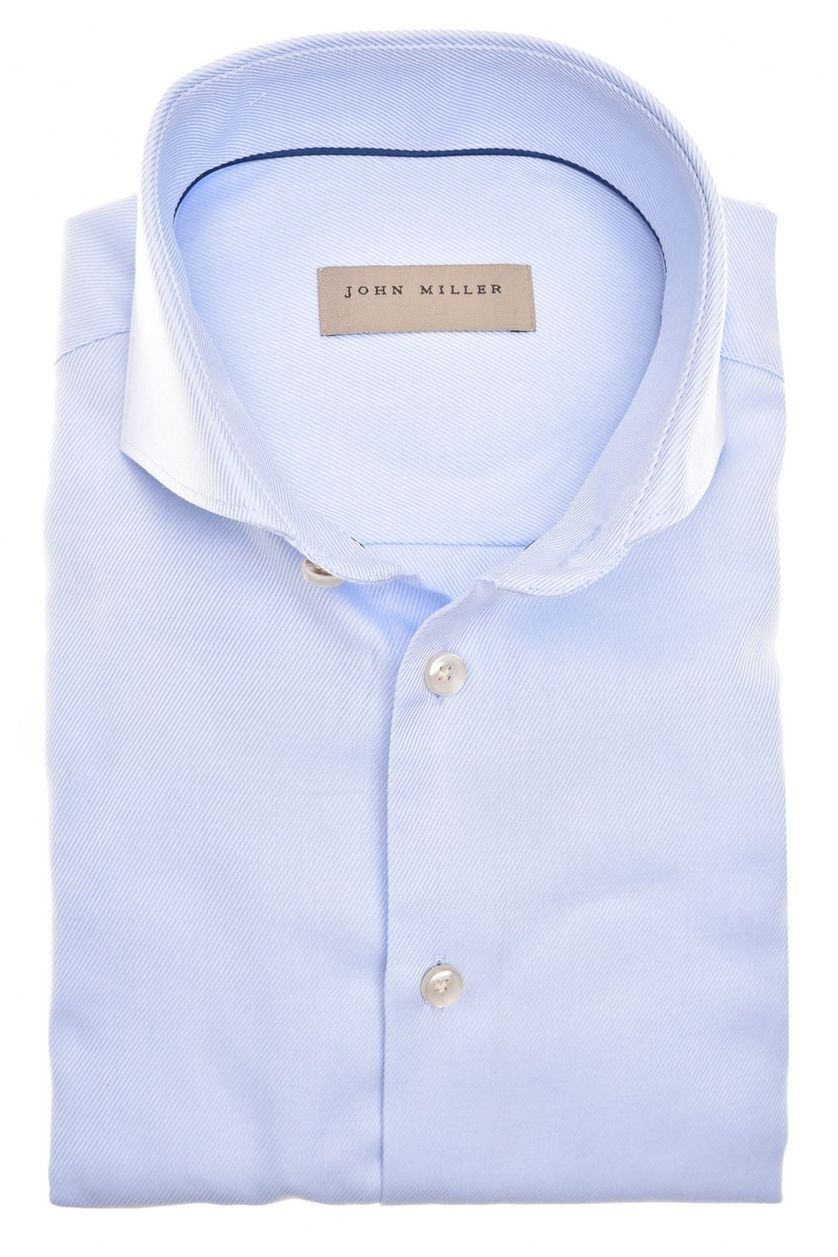 John Miller overhemd slim fit lichtblauw effen mouwlengte 7