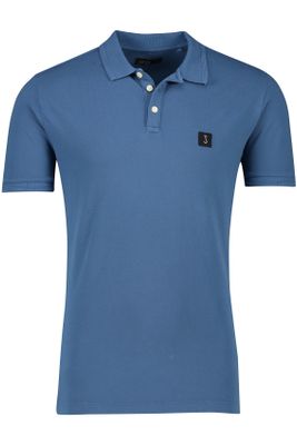 Butcher of Blue Butcher of Blue polo blauw katoen normale fit