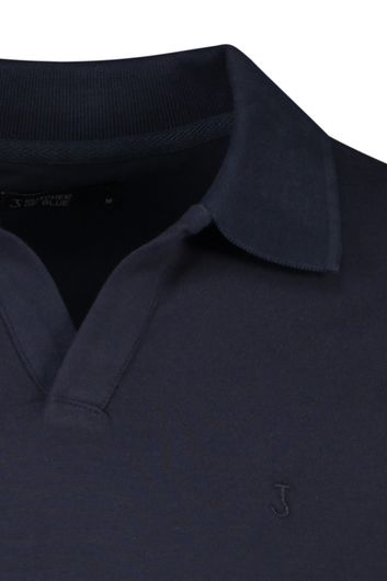 Butcher of Blue polo donkerblauw katoen normale fit