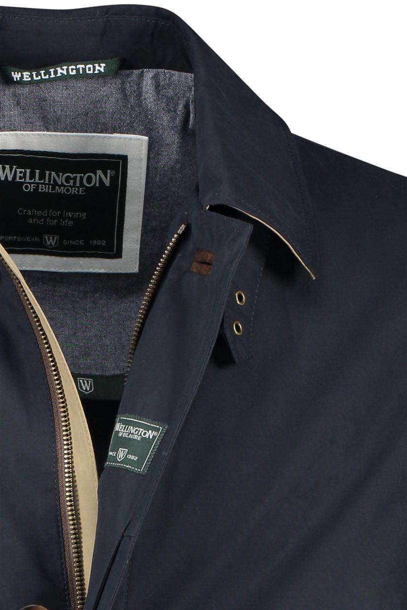Wellington of Bilmore zomerjas donkerblauw Stirling normale fit katoen waterafstotend