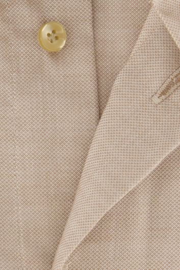 Katoenen Profuomo beige overhemd slim fit