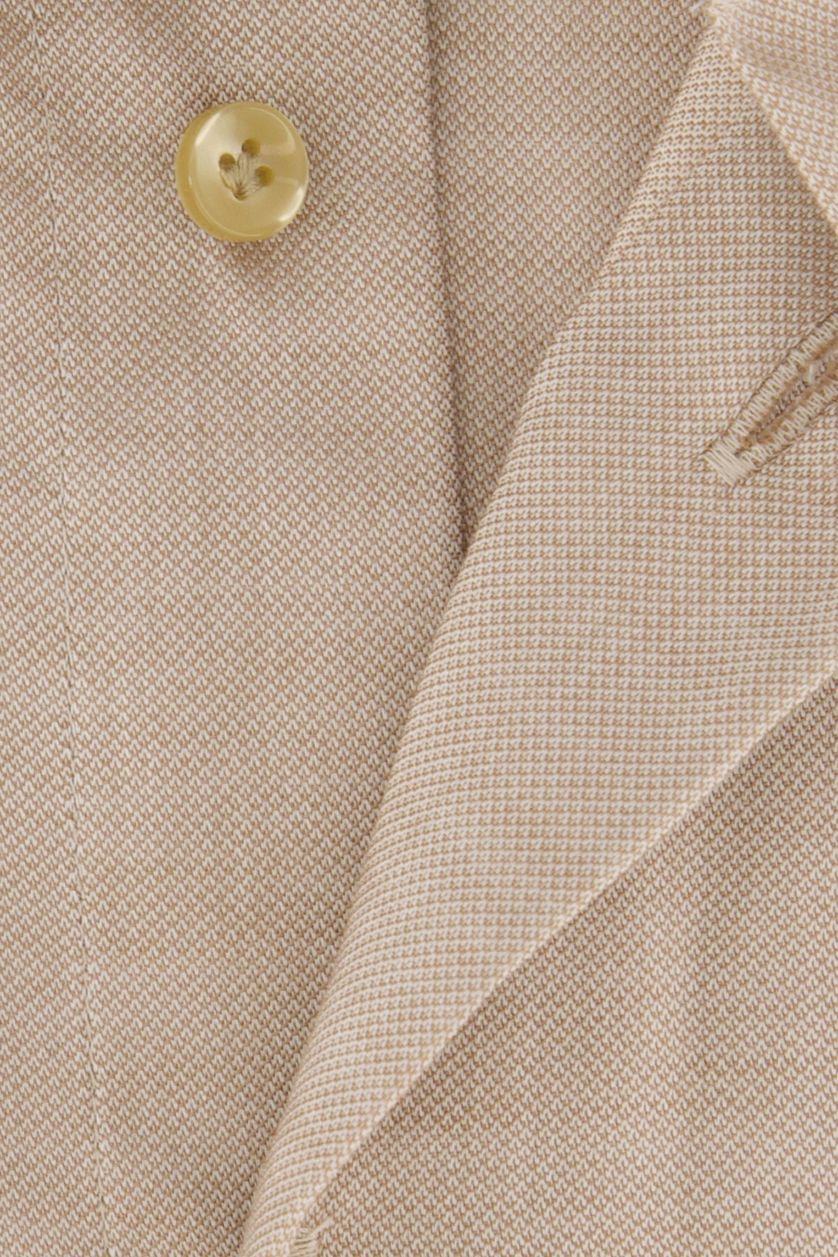 Profuomo slim fit overhemd katoen beige