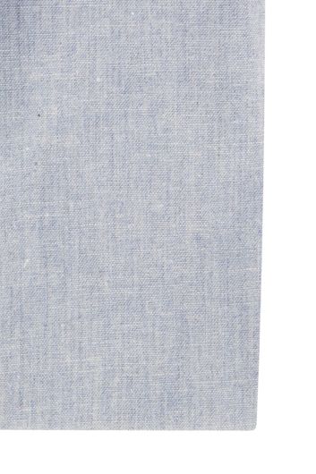 Lichtblauw gemêleerd Profuomo overhemd Oxford slim fit katoen