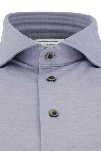 Profuomo business overhemd normale fit blauw effen katoen