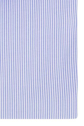 Profuomo business overhemd slim fit blauw gestreept katoen