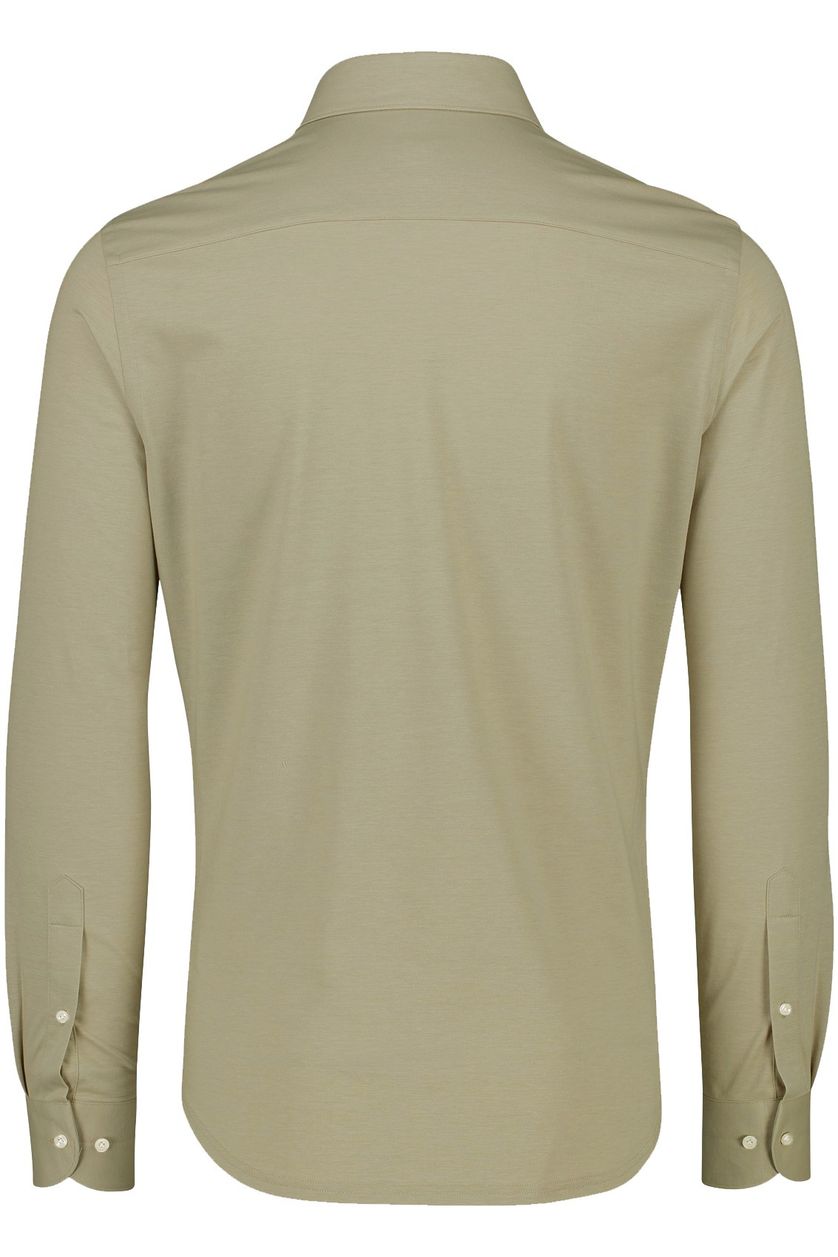 Profuomo polo lange mouw normale fit beige