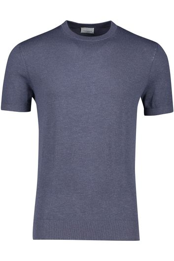 Profuomo t-shirt korte mouw blauw normale fit
