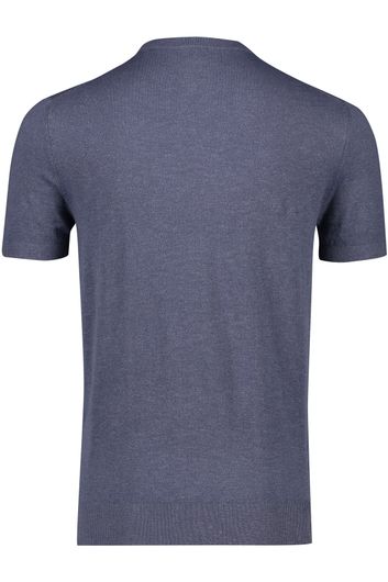 Profuomo t-shirt korte mouw blauw normale fit