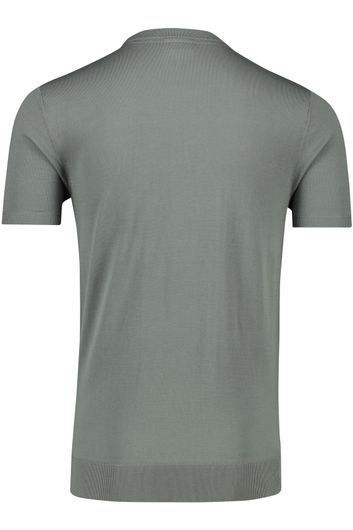 Groen ronde hals Profuomo t-shirt tencel