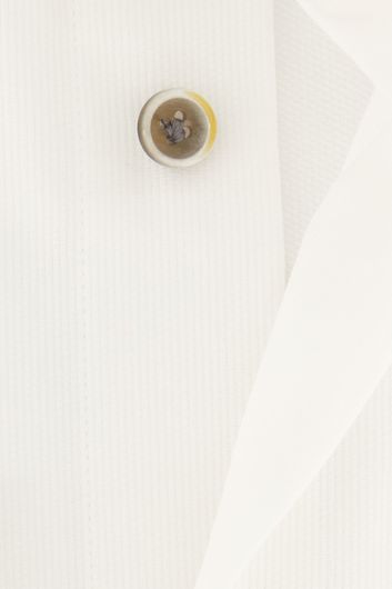 Profuomo overhemd mouwlengte 7 slim fit wit katoen