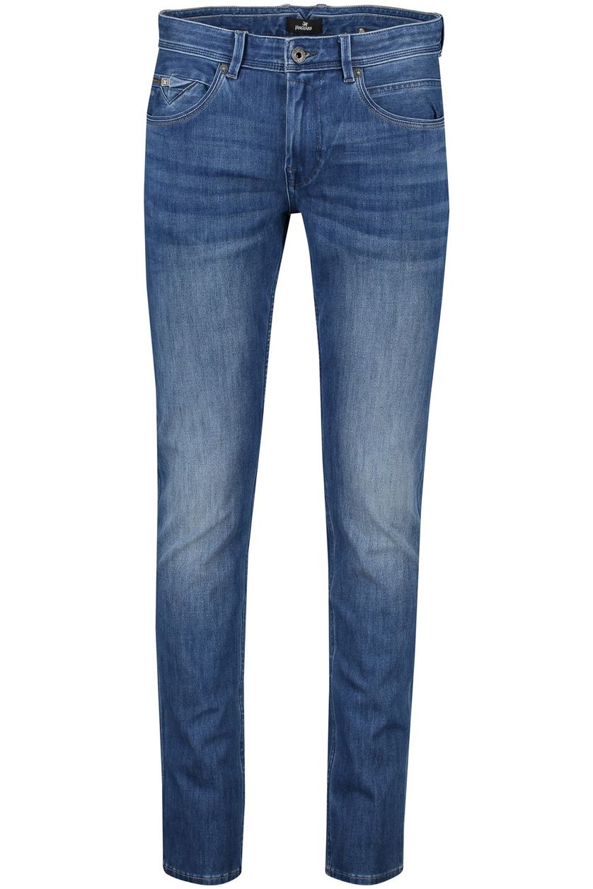 Vanguard jeans V850 Rider denimblauw effen denim