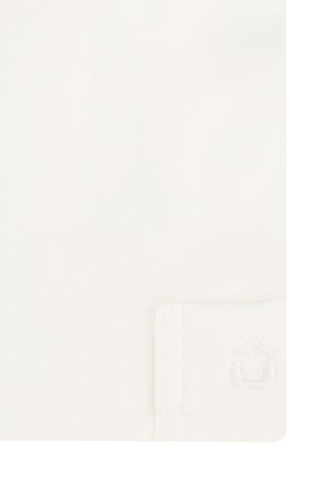 Ledub overhemd mouwlengte 7 Modern Fit New normale fit wit effen 100% katoen