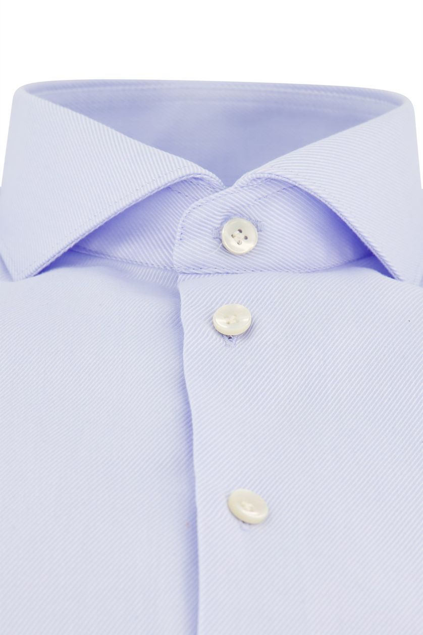 Tailored Fit John Miller strijkvrij overhemd lichtblauw katoen