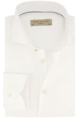 John Miller John Miller overhemd katoen mouwlengte 7 Slim Fit wit