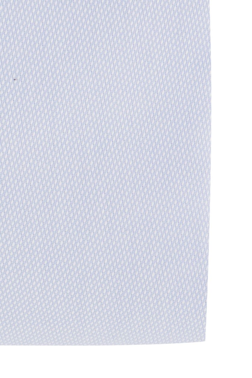 Slim Fit John Miller overhemd strijkvrij mouwlengte 7 lichtblauw katoen