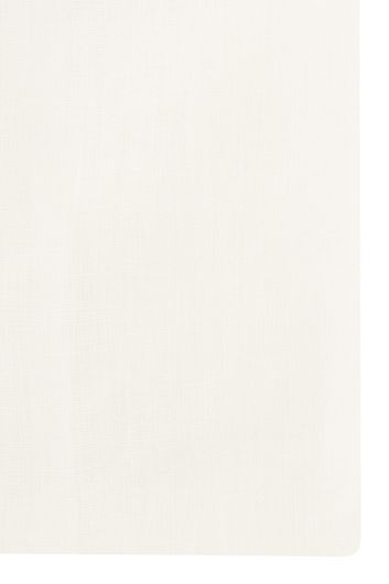 John Miller overhemd mouwlengte 7 Slim Fit slim fit wit effen linnen