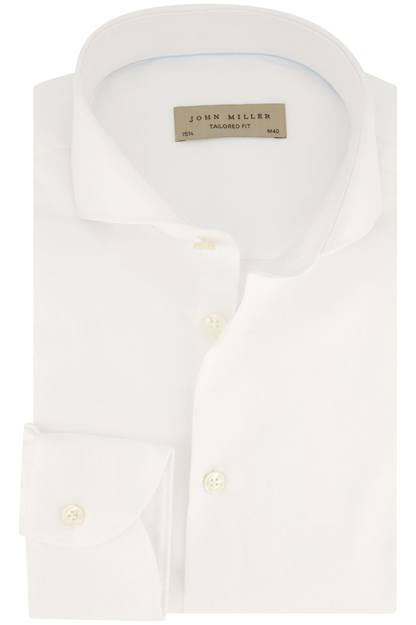 Strijkvrij John Miller overhemd wit Tailored Fit katoen