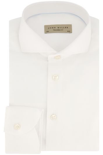 John Miller strijkvrij overhemd Tailored Fit wit katoen