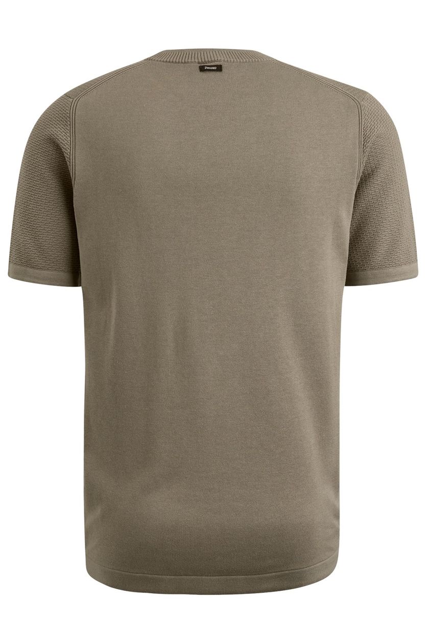 Vanguard bruin shirt met structuur