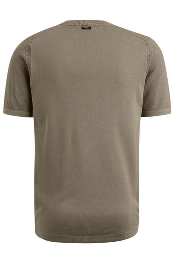 Vanguard korte mouw t-shirt bruin structuur