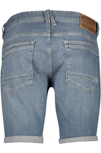 PME Legend korte jeans blauw effen katoen normale fit