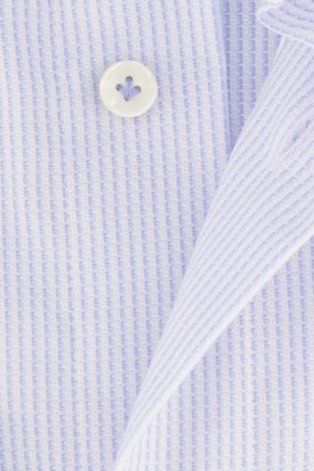 Profuomo overhemd slim fit lichtblauw gestreept katoen