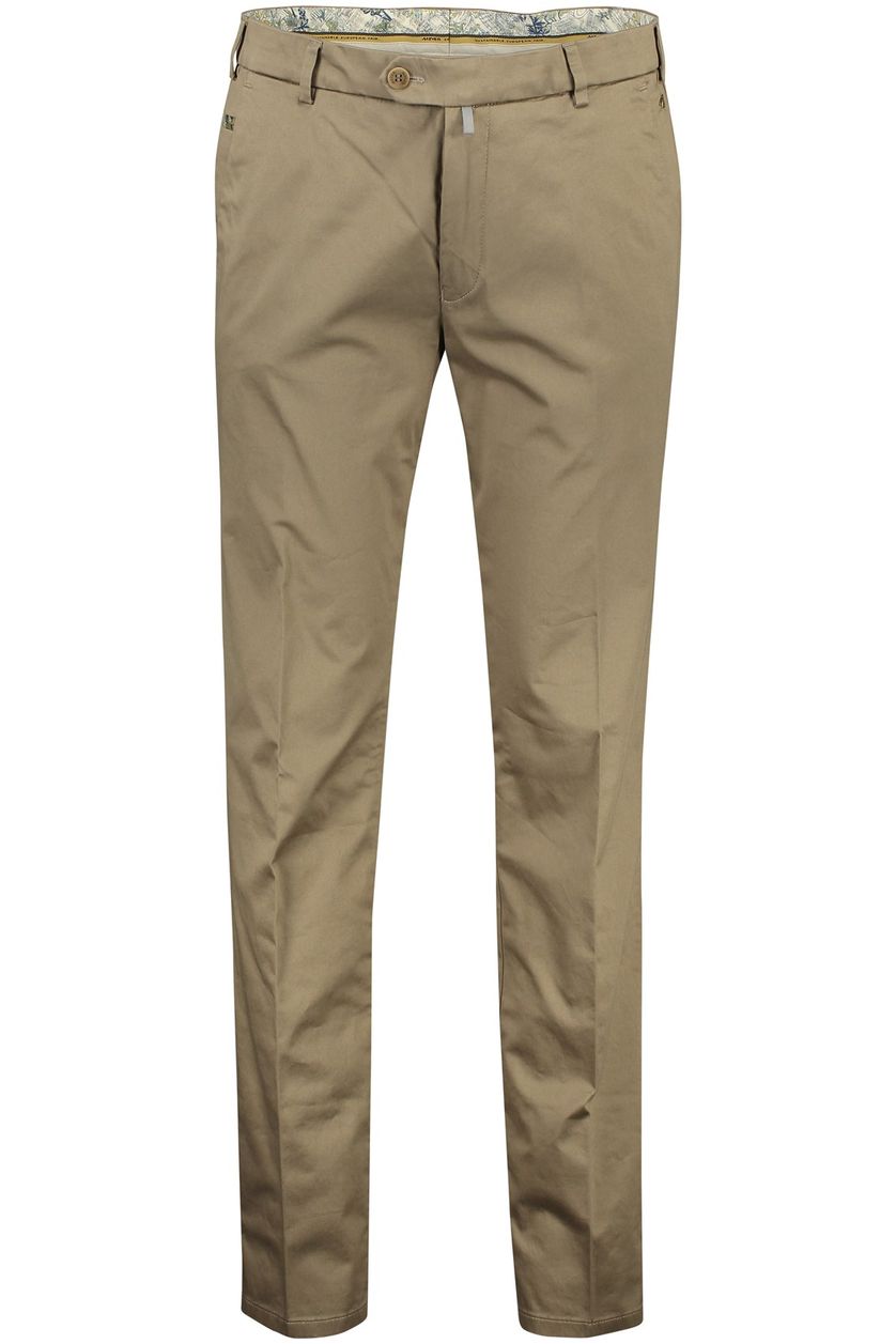 Meyer exclusive katoenen modern fit pantalon Bonn bruin