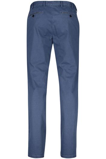 Pantalon blauw Meyer katoenen Oslo perfect fit