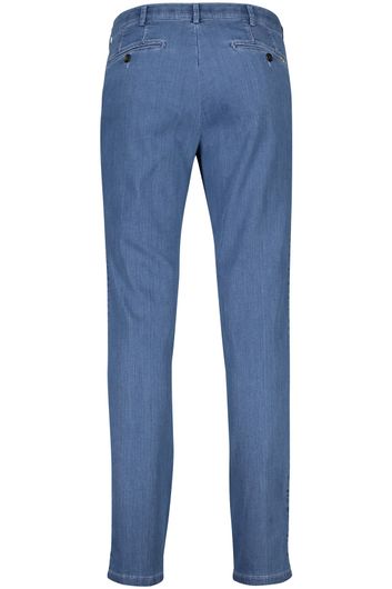 Meyer jeans Dubai blauw effen denim Perfect Fit