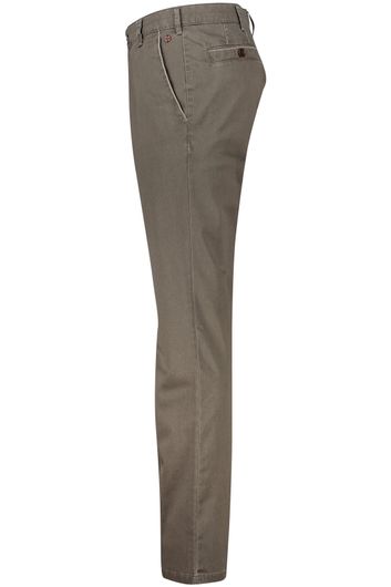 Meyer New York pantalon bruin katoen perfect fit
