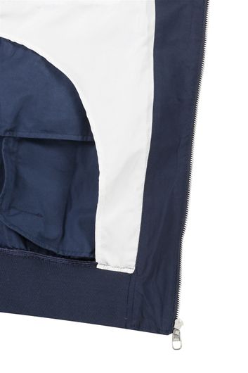 Pierre Cardin zomerjas donkerblauw effen rits normale fit katoen