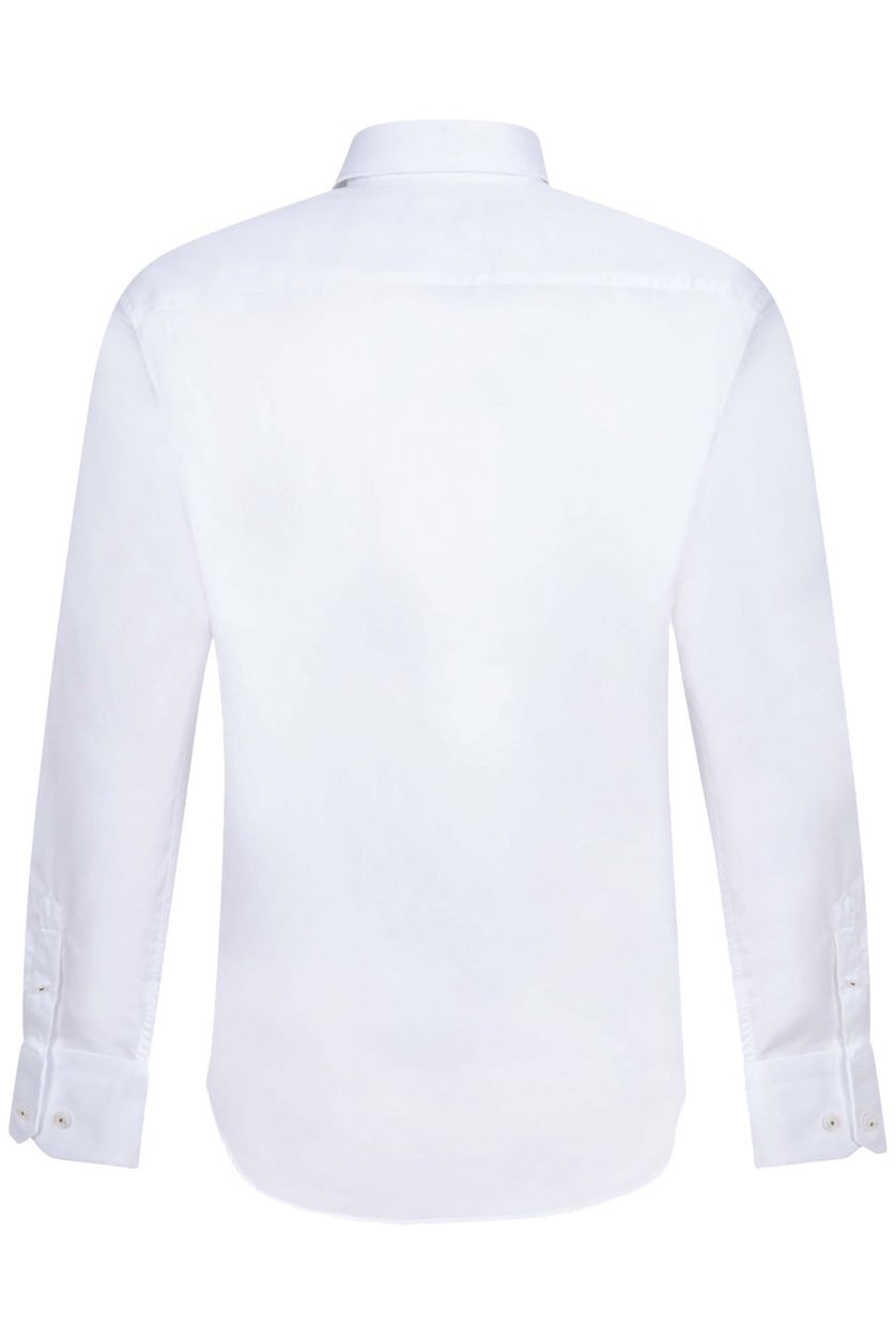katoenen Cavallaro overhemd slim fit effen wit