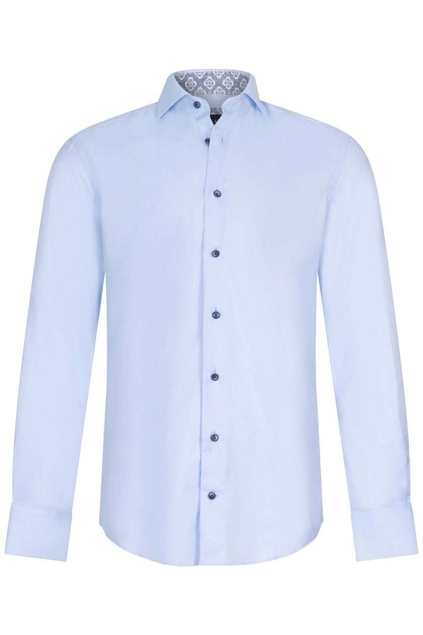 Cavallaro Giano business overhemd slim fit effen lichtblauw katoen