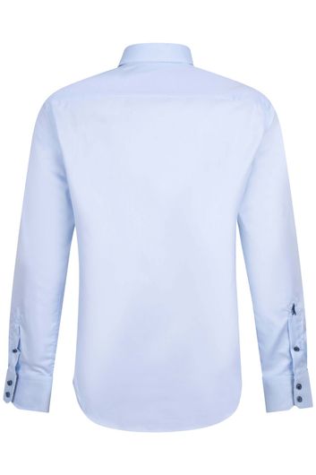 Cavallaro Doppio Ritorto overhemd slim fit lichtblauw effen katoen