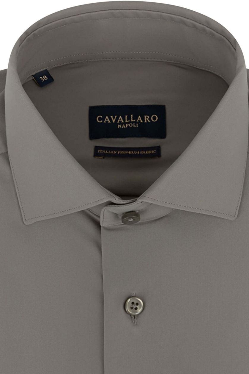 Cavallaro Tanisco business overhemd groen effen slim fit