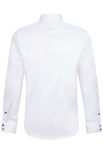 Cavallaro Giuliano overhemd mouwlengte 7 slim fit wit effen katoen
