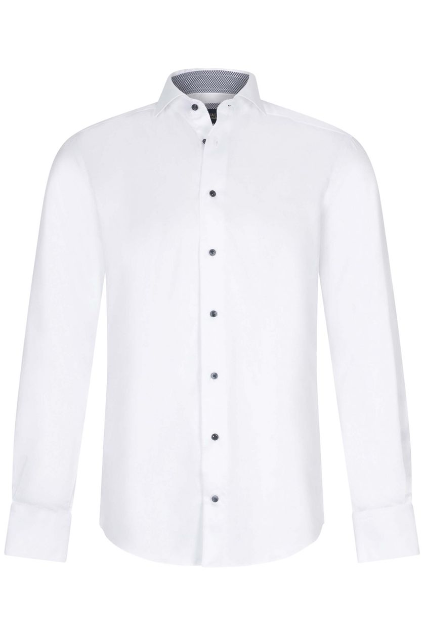 Cavallaro mouwlengte 7 overhemd katoen slim fit wit