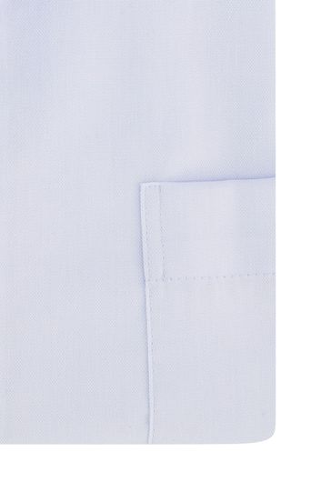 Katoenen Eterna strijkvrij overhemd Comfort Fit lichtblauw