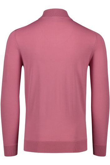 Born with appetite sweater roze half zip