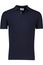 Born With Appetite polo effen donkerblauw katoen normale fit