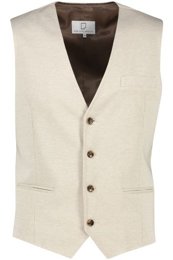 Born With Appetite gilet beige geprint normale fit 